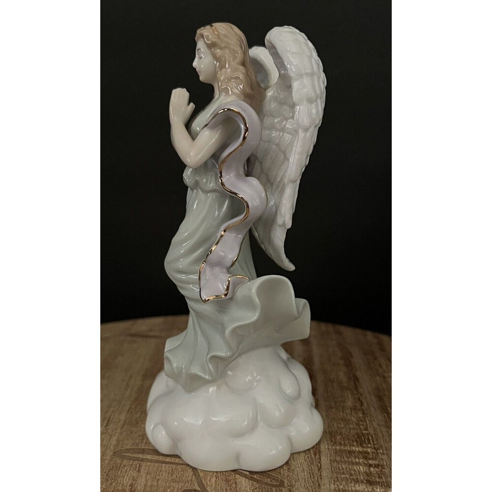 Angels of Grace "FAITH" Porcelain Angel Figurine by Holstead House 6 3/4" Tall - Picture 5 of 10